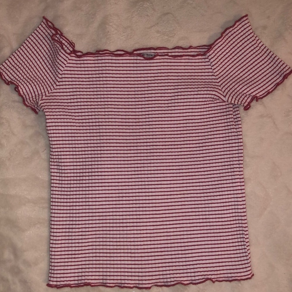 ZARA Off-shoulder Striped Top!